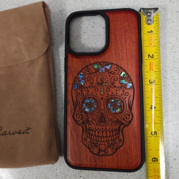 Carveit Designer Wooden Protective Magnetic Case for iPhone 14 Pro Max - Picture 6 of 8